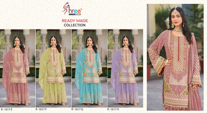 R 1617 Efgh Shree Fabs Chinon Pakistani Readymade Suits Exporter Ahmedabad