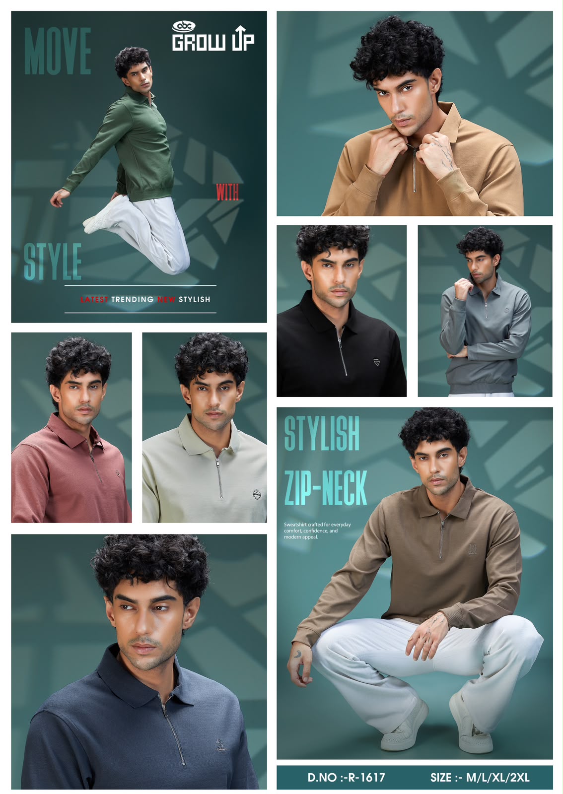 R 1617 Full Sleeves Growup Imported Mens Tshirts Wholesaler Ahmedabad