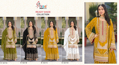 R 1617 Shree Fabs Chinon Pakistani Readymade Suits Manufacturer Gujarat