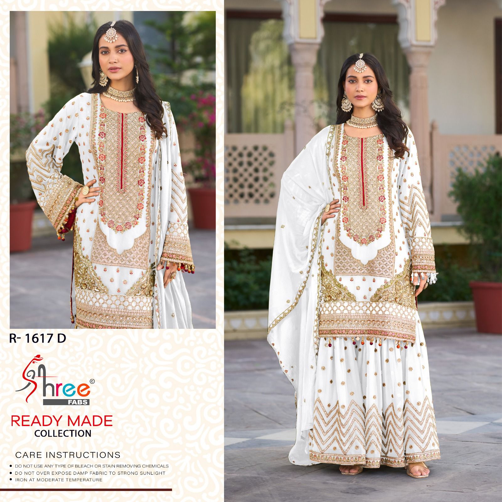 R 1617 Shree Fabs Chinon Pakistani Readymade Suits Manufacturer Gujarat