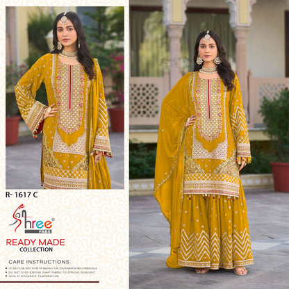 R 1617 Shree Fabs Chinon Pakistani Readymade Suits Manufacturer Gujarat