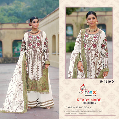 R 1619 Shree Fabs Organza Pakistani Readymade Suits Wholesaler India