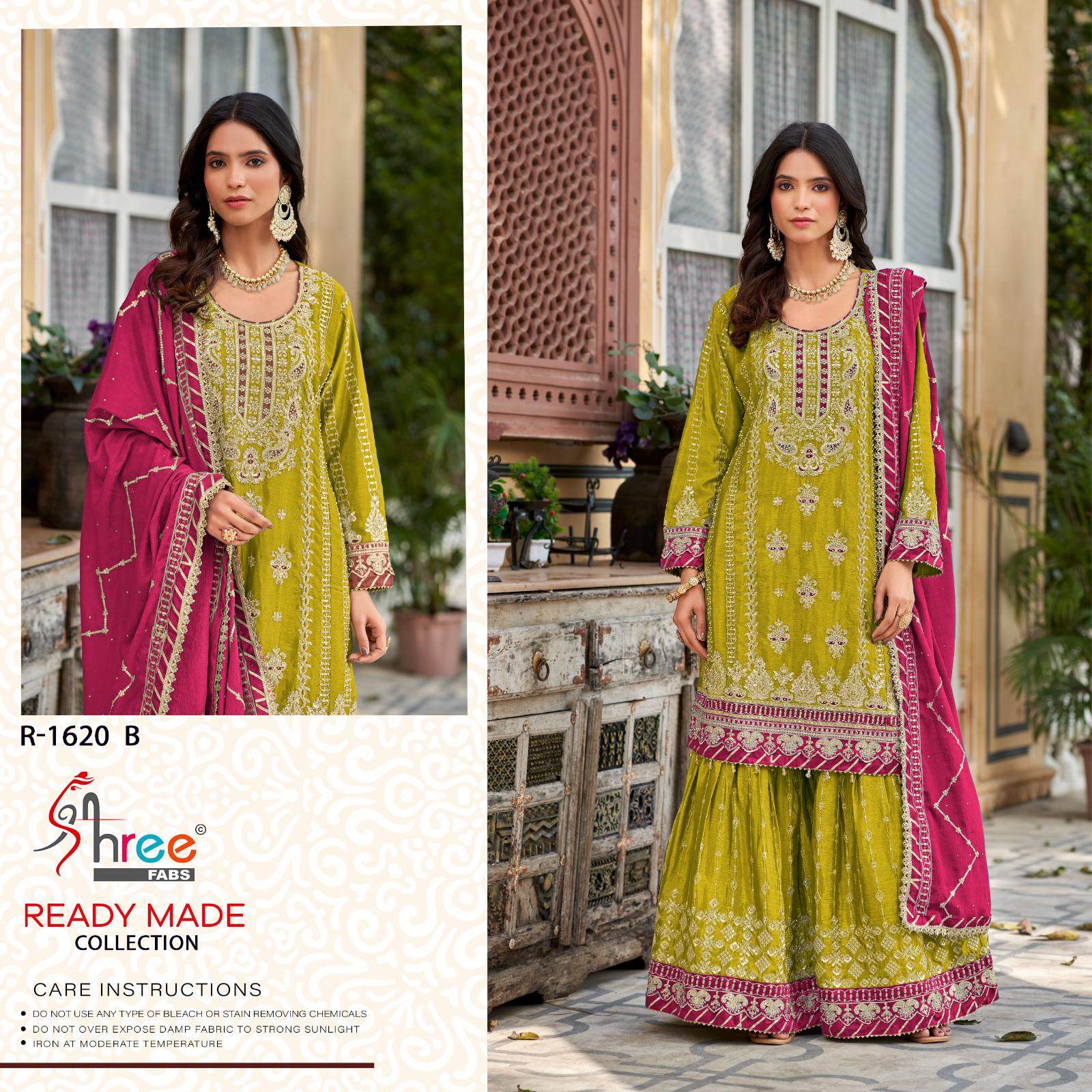 R 1620 Shree Fabs Chinon Pakistani Readymade Suits Exporter Ahmedabad