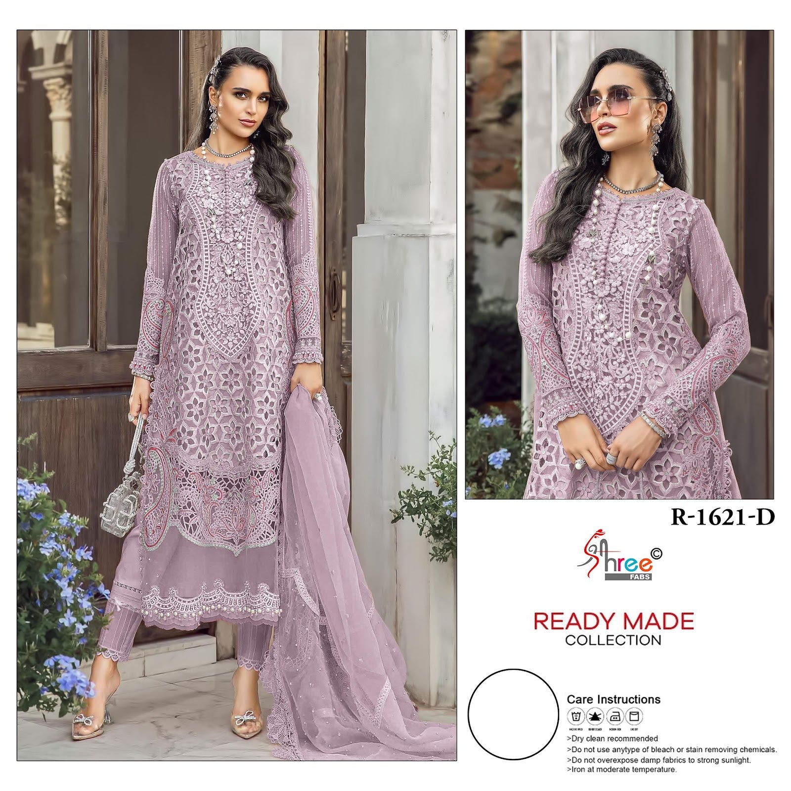R 1621 Shree Fabs Organza Pakistani Readymade Suits Manufacturer India