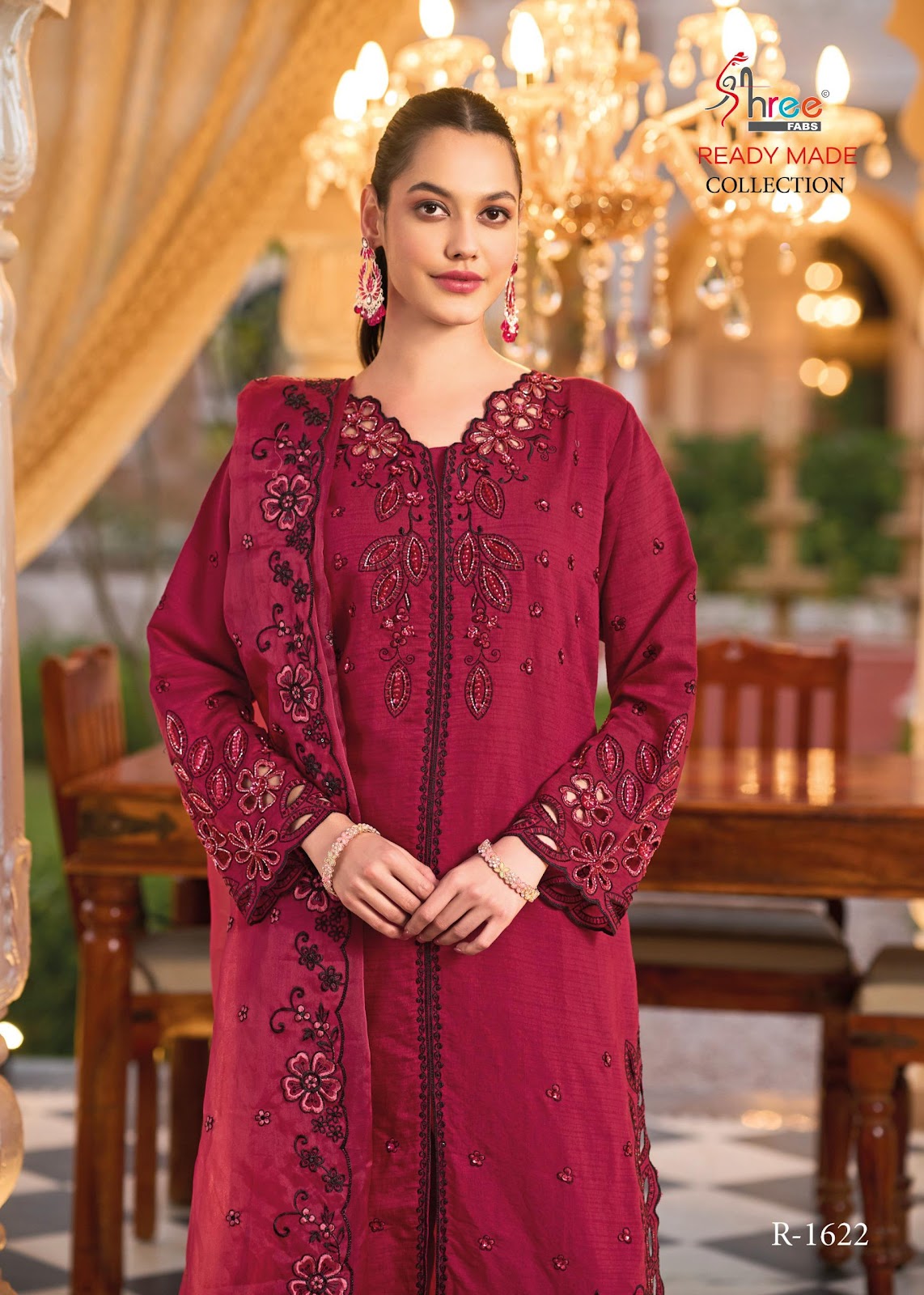 R 1622 Shree Fabs Roman Silk Pakistani Readymade Suits Manufacturer Ahmedabad