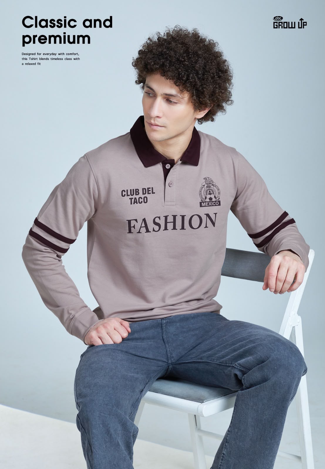R 1626 Full Sleeves Growup Cotton Looper Mens Tshirts Wholesaler Ahmedabad