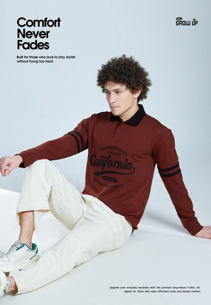 R 1626 Full Sleeves Growup Cotton Looper Mens Tshirts Wholesaler Ahmedabad