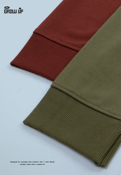 R 1626 Full Sleeves Growup Cotton Looper Mens Tshirts Wholesaler Ahmedabad