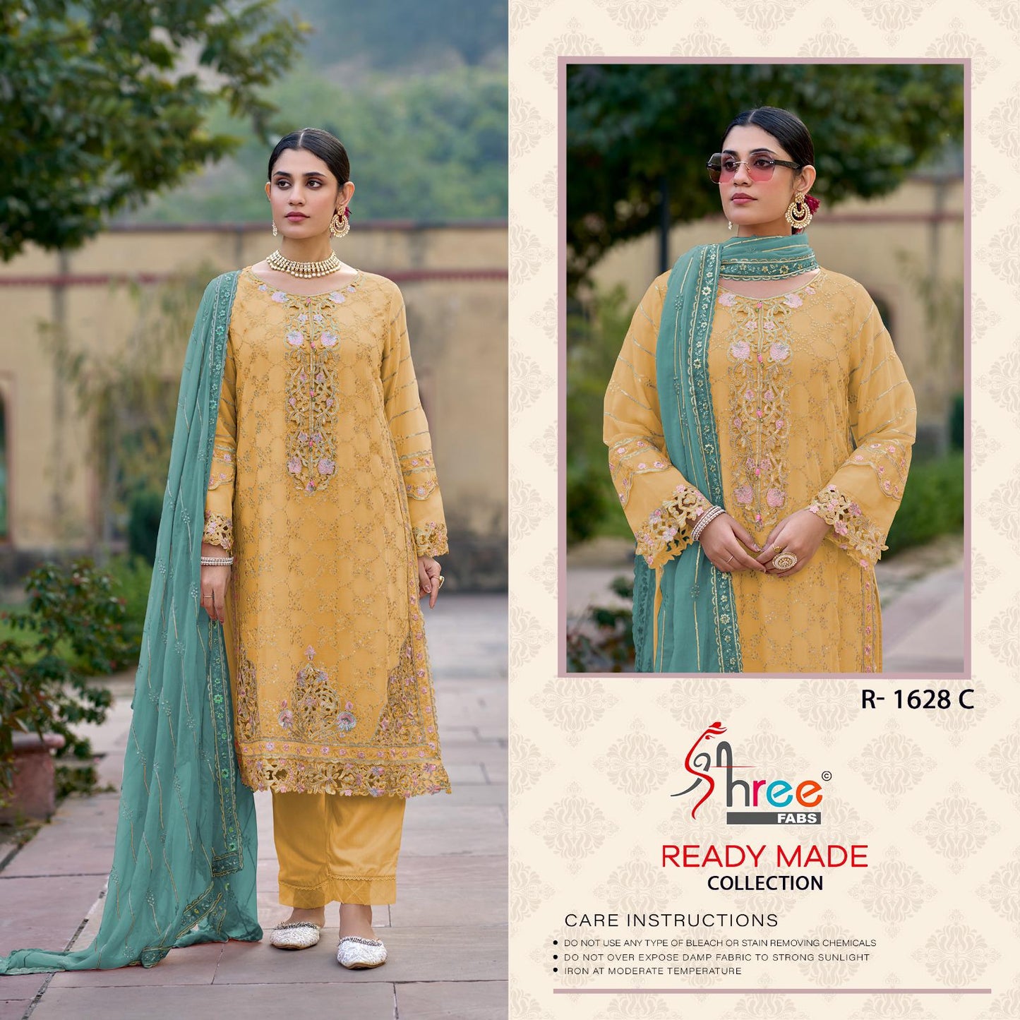 R 1628 Shree Fabs Ragga Pakistani Readymade Suits Exporter Ahmedabad