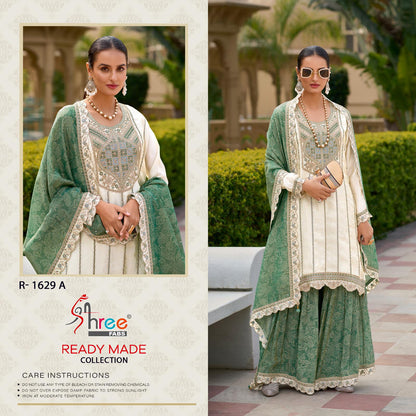 R 1629 Shree Fabs Chinon Pakistani Readymade Suits Wholesaler Ahmedabad