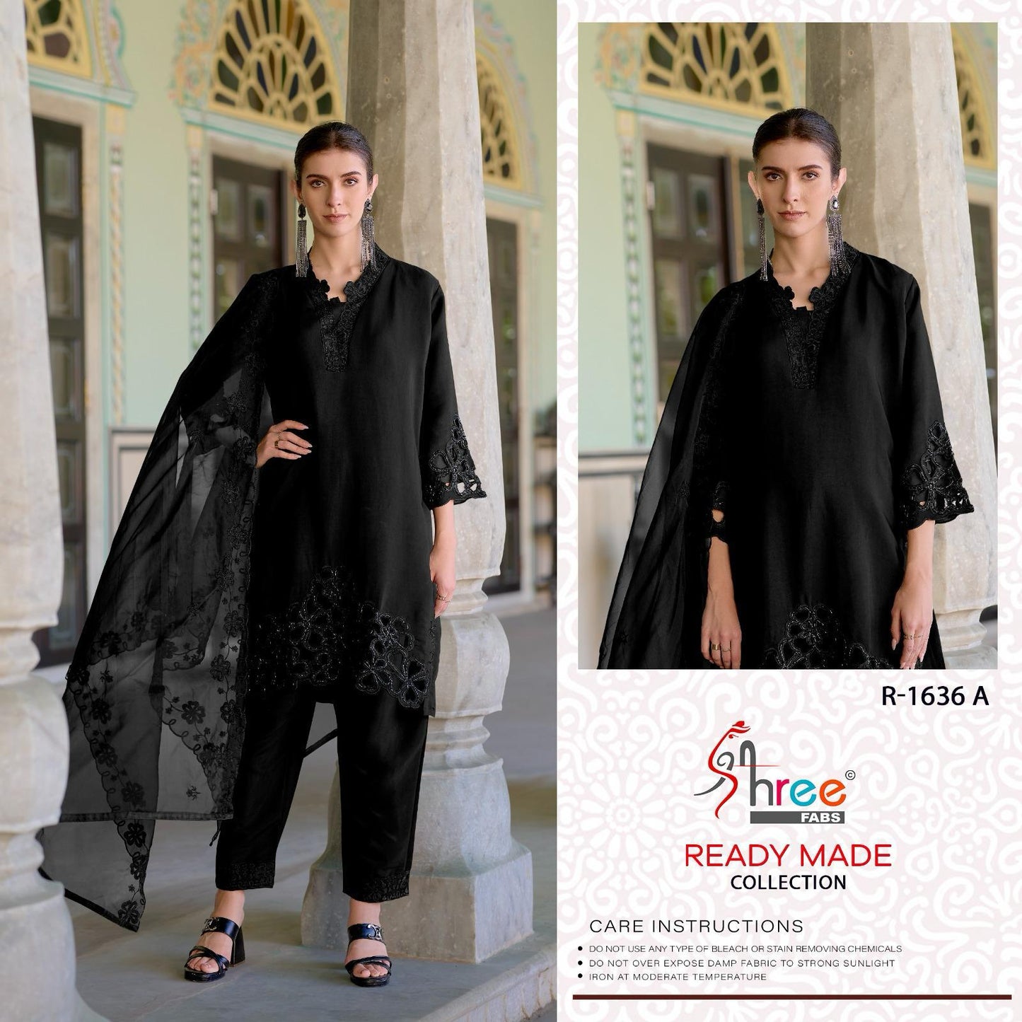 R 1636 Shree Fabs Roman Silk Pakistani Readymade Suits Manufacturer