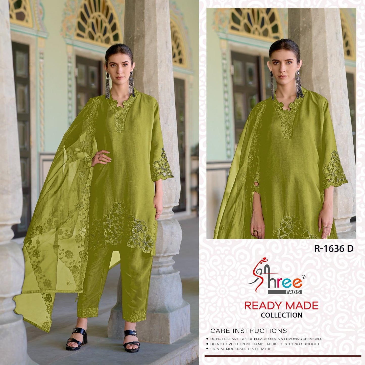 R 1636 Shree Fabs Roman Silk Pakistani Readymade Suits Manufacturer