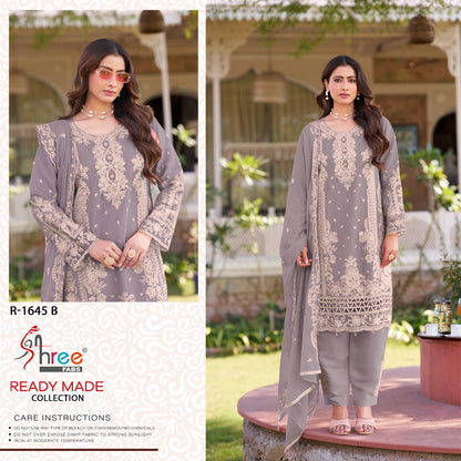 R 1645 Shree Fabs Chiffon Pakistani Readymade Suits Wholesaler Ahmedabad