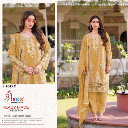 R 1645 Shree Fabs Chiffon Pakistani Readymade Suits Wholesaler Ahmedabad