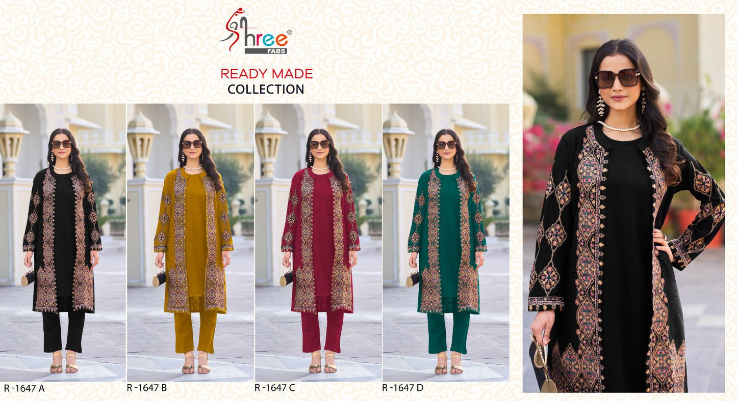 R 1647 Pashmina Shree Fabs Woolen Pakistani Readymade Suits Exporter Gujarat