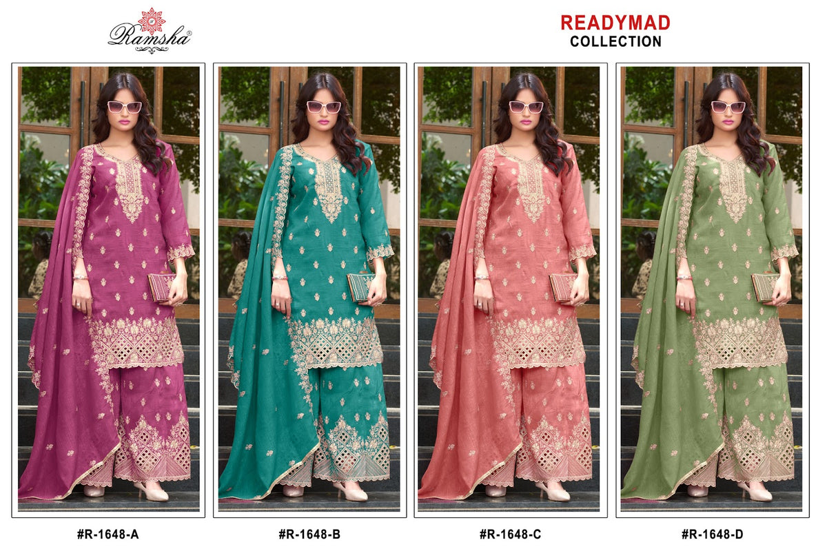 R 1648 Ramsha Crunchy Pakistani Readymade Suits Supplier