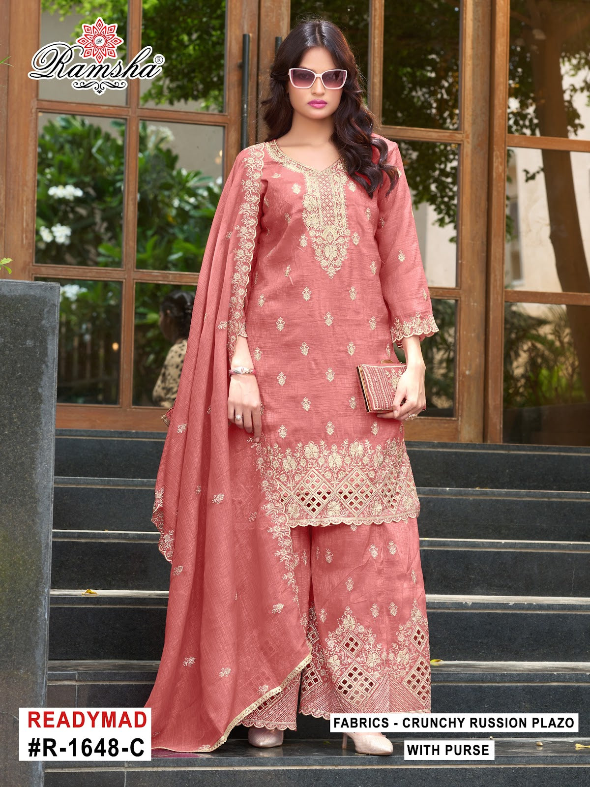 R 1648 Ramsha Crunchy Pakistani Readymade Suits Supplier