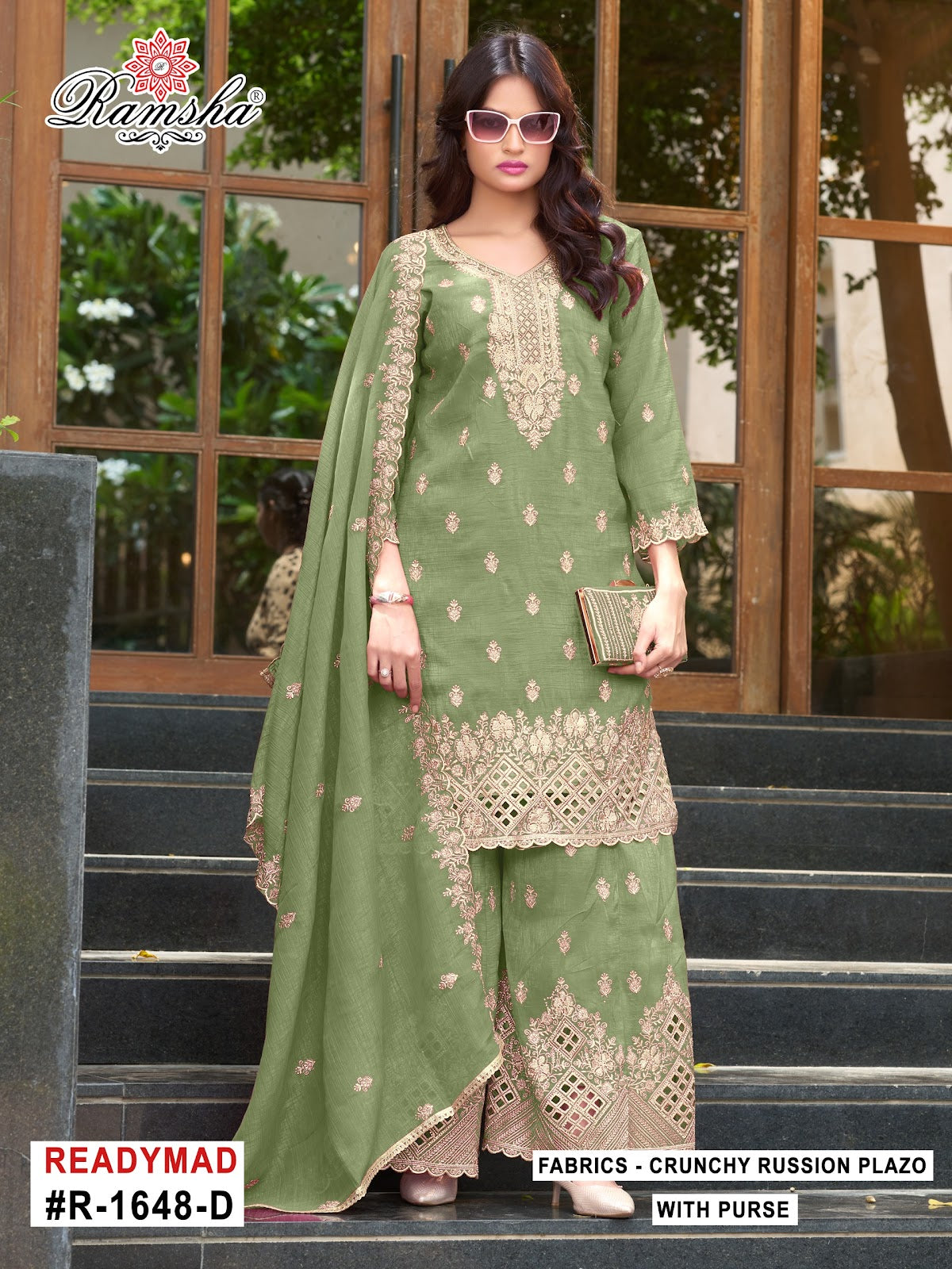 R 1648 Ramsha Crunchy Pakistani Readymade Suits Supplier