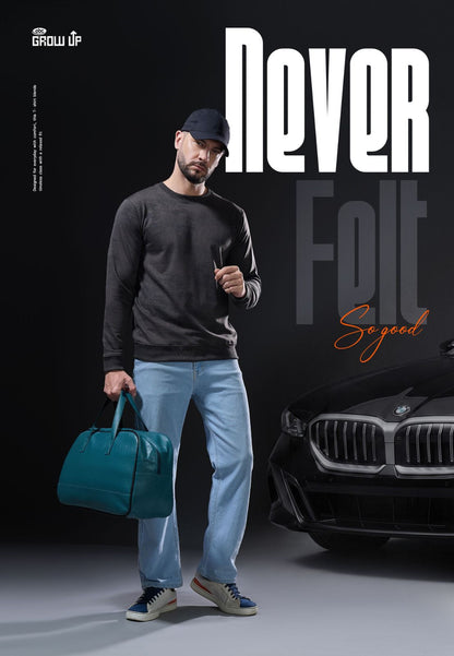 R 1652 Full Sleeves Growup Imported Mens Tshirts Supplier India