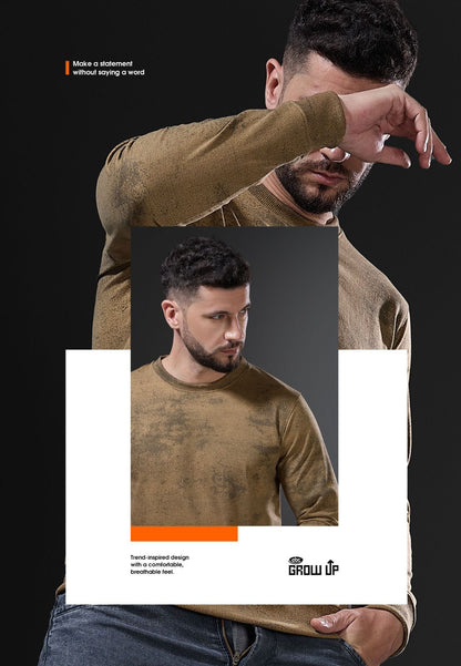 R 1652 Full Sleeves Growup Imported Mens Tshirts Supplier India