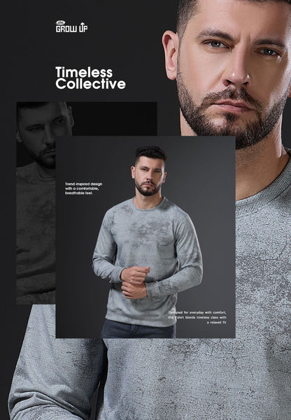 R 1652 Full Sleeves Growup Imported Mens Tshirts Supplier India
