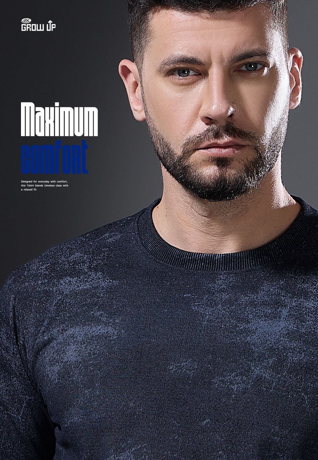 R 1652 Full Sleeves Growup Imported Mens Tshirts Supplier India
