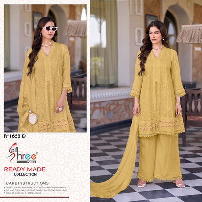R 1653 Shree Fabs Chiffon Pakistani Readymade Suits Exporter Ahmedabad