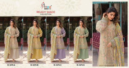 R 1679 Abcd Shree Fabs Chiffon Pakistani Readymade Suits Wholesale Price