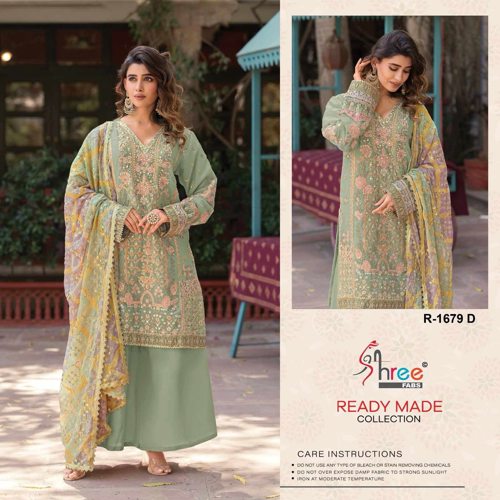 R 1679 Abcd Shree Fabs Chiffon Pakistani Readymade Suits Wholesale Price