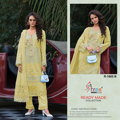 R 1685 Shree Fabs Chiffon Pakistani Readymade Suits Wholesaler Gujarat