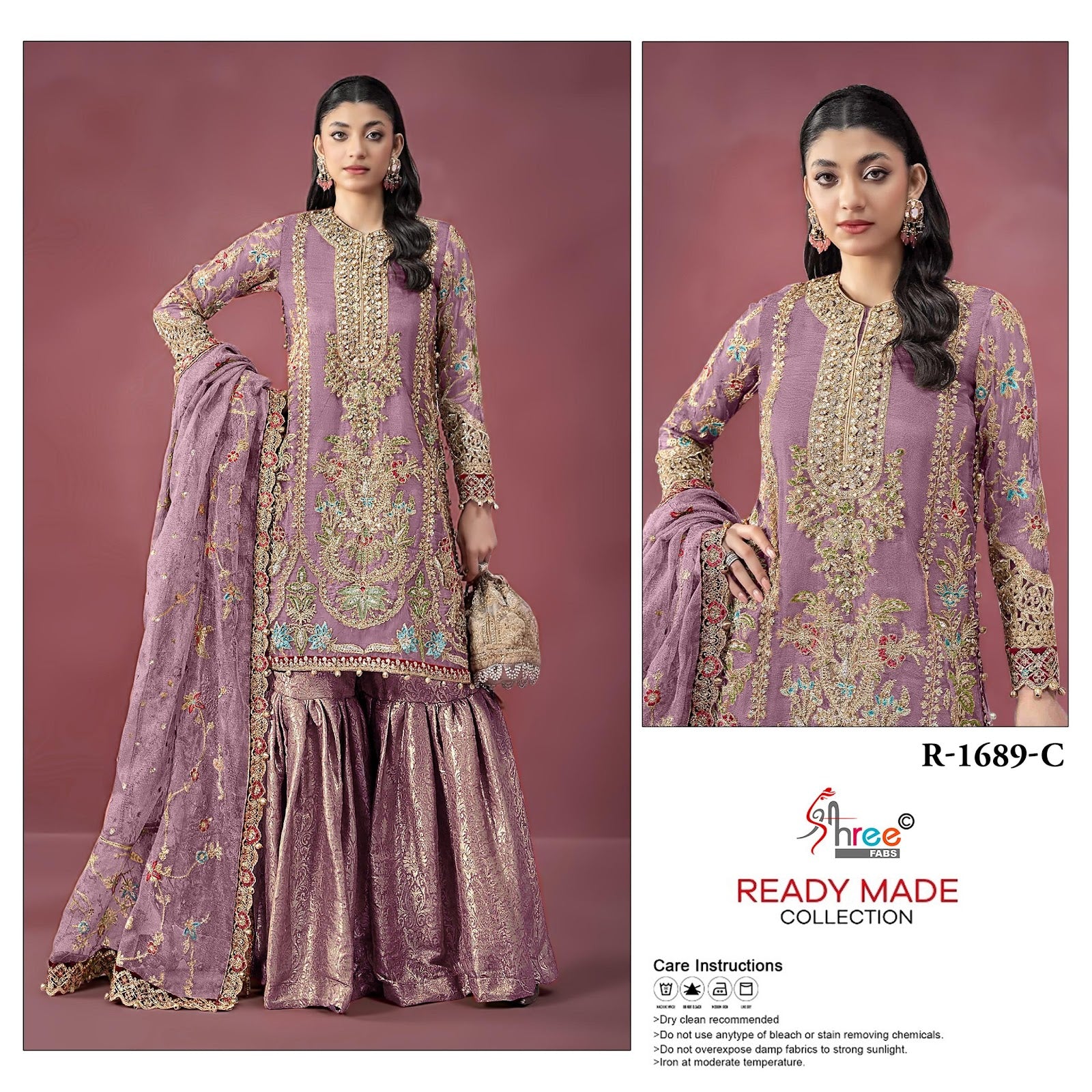 R 1689 Shree Fabs Viscose Pakistani Readymade Suits Exporter