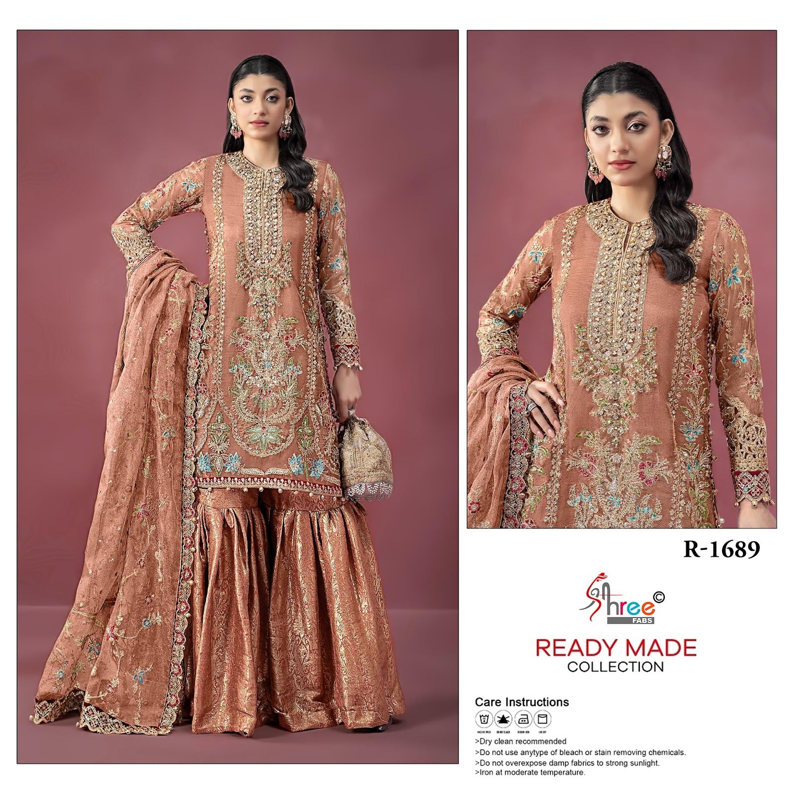 R 1689 Shree Fabs Viscose Pakistani Readymade Suits Exporter
