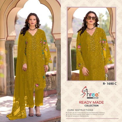 R 1690 Shree Fabs Chiffon Pakistani Readymade Suits Manufacturer Ahmedabad