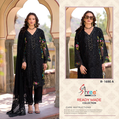 R 1690 Shree Fabs Chiffon Pakistani Readymade Suits Manufacturer Ahmedabad
