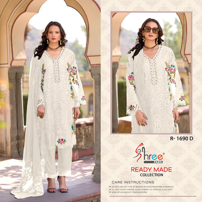 R 1690 Shree Fabs Chiffon Pakistani Readymade Suits Manufacturer Ahmedabad