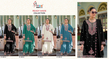 R 1695 Specially Eid Collection Shree Fabs Chinon Pakistani Readymade Suits Supplier Ahmedabad