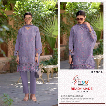 R 1700 Shree Fabs Cambric Cotton Pakistani Readymade Suits Wholesaler India