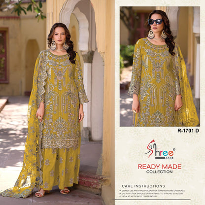 R 1701 Specially Eid Collection Shree Fabs Chinon Pakistani Readymade Suits Manufacturer
