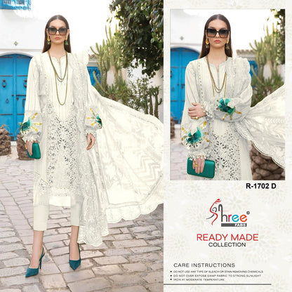 R 1702 Shree Fabs Organza Pakistani Readymade Suits Manufacturer Ahmedabad