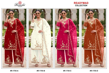R 1705 Ramsha Fandy Pakistani Readymade Suits Supplier Ahmedabad