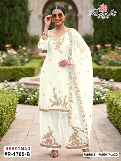 R 1705 Ramsha Fandy Pakistani Readymade Suits Supplier Ahmedabad
