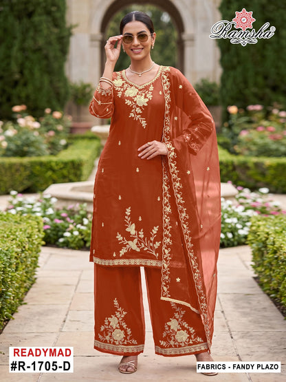 R 1705 Ramsha Fandy Pakistani Readymade Suits Supplier Ahmedabad