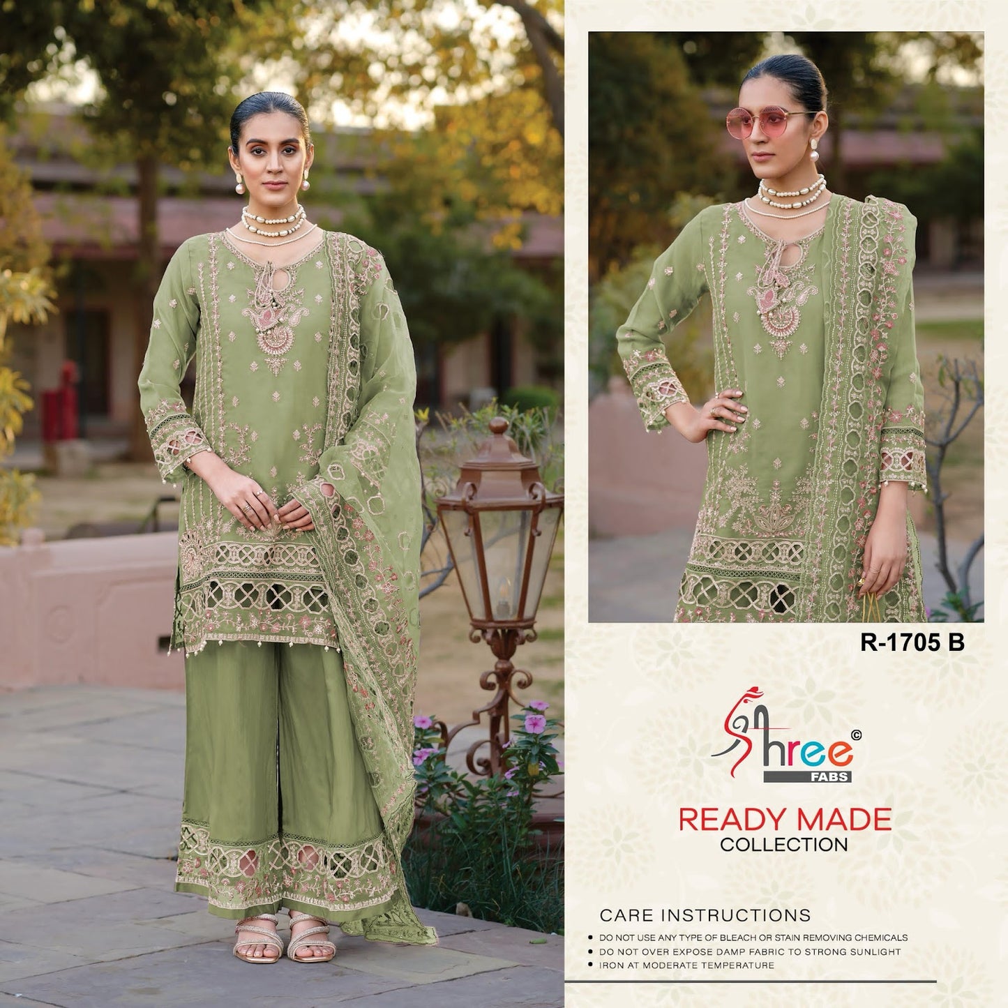 R 1705 Shree Fabs Silk Pakistani Readymade Suits Supplier