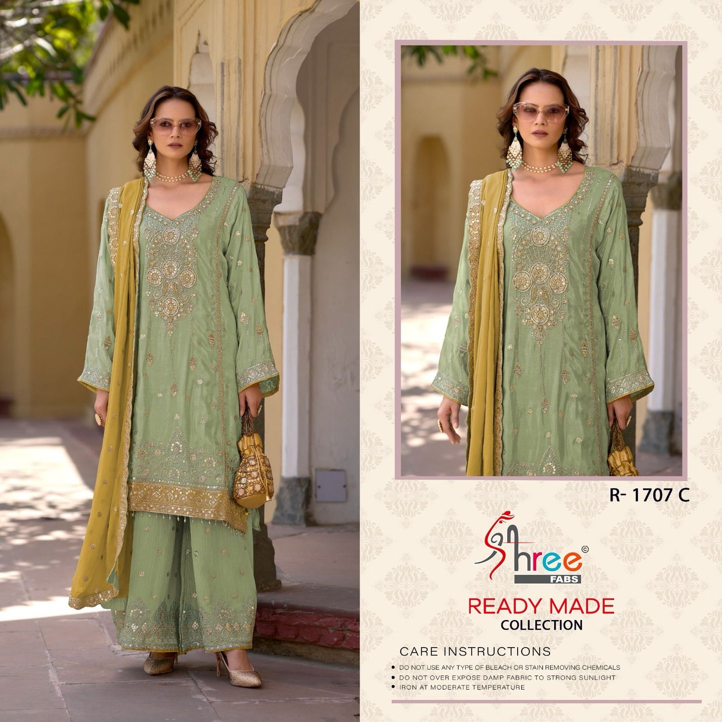 R 1707 Shree Fabs Viscose Simmer Pakistani Readymade Suits Exporter Gujarat