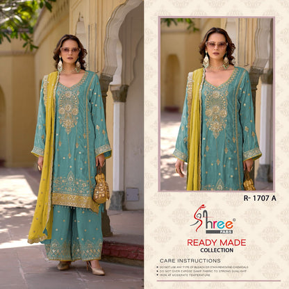 R 1707 Shree Fabs Viscose Simmer Pakistani Readymade Suits Exporter Gujarat