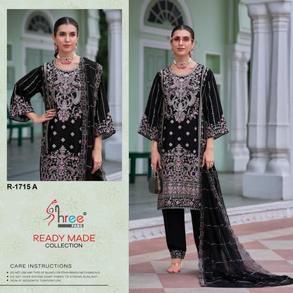 R 1715 Shree Fabs Silk Pakistani Readymade Suits Manufacturer India