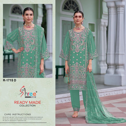 R 1715 Shree Fabs Silk Pakistani Readymade Suits Manufacturer India