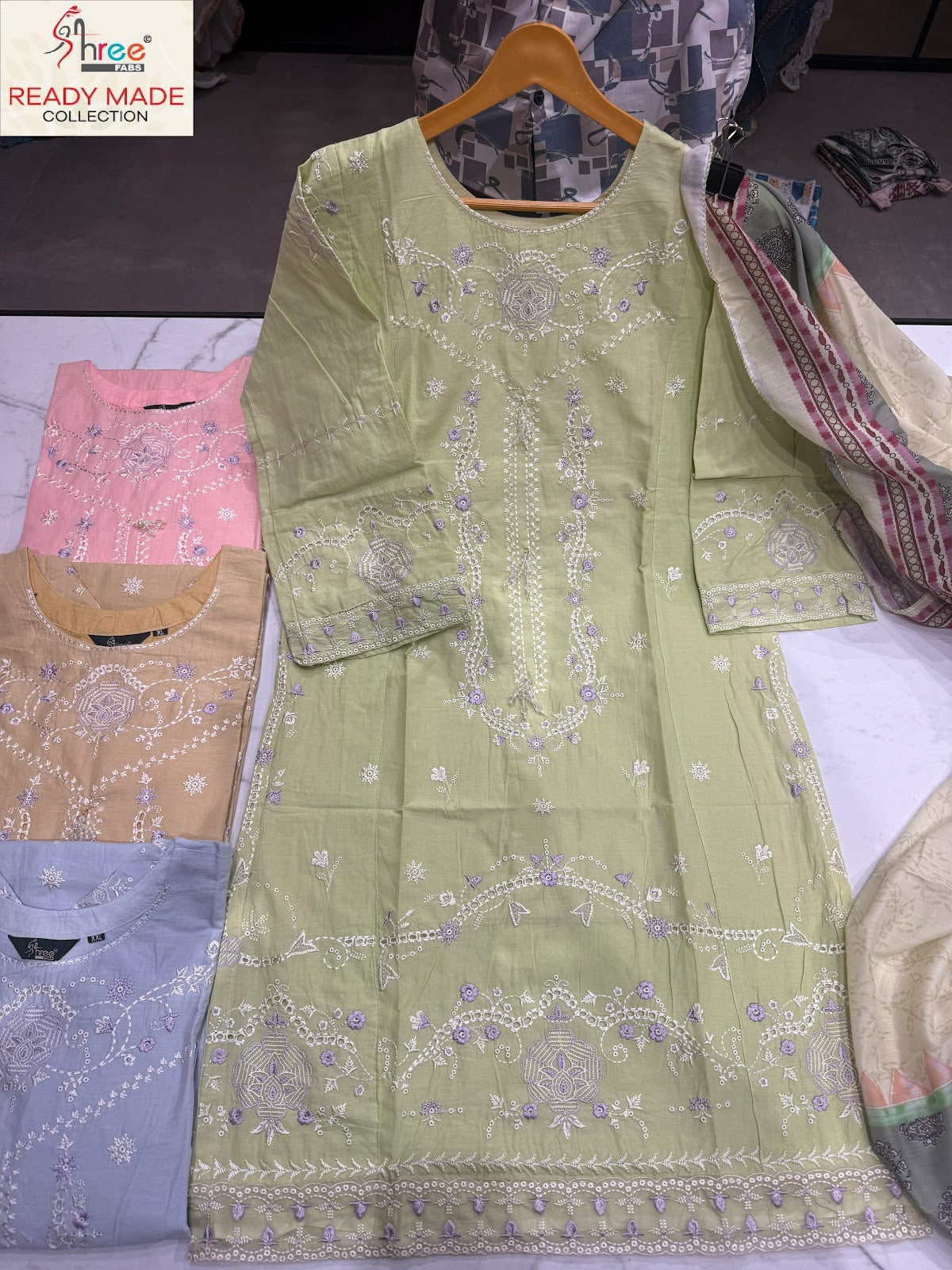 R 1758 Shree Fabs Cambric Cotton Pakistani Readymade Suits Wholesale Price