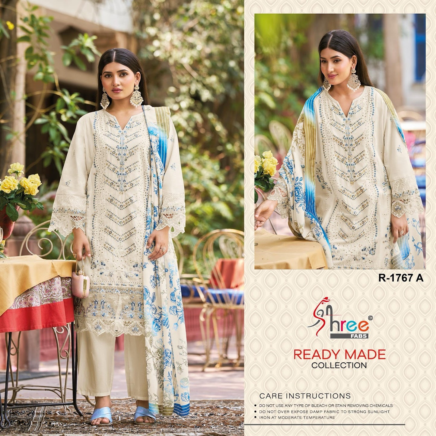 R 1767 Shree Fabs Cotton Pakistani Readymade Suits Wholesale
