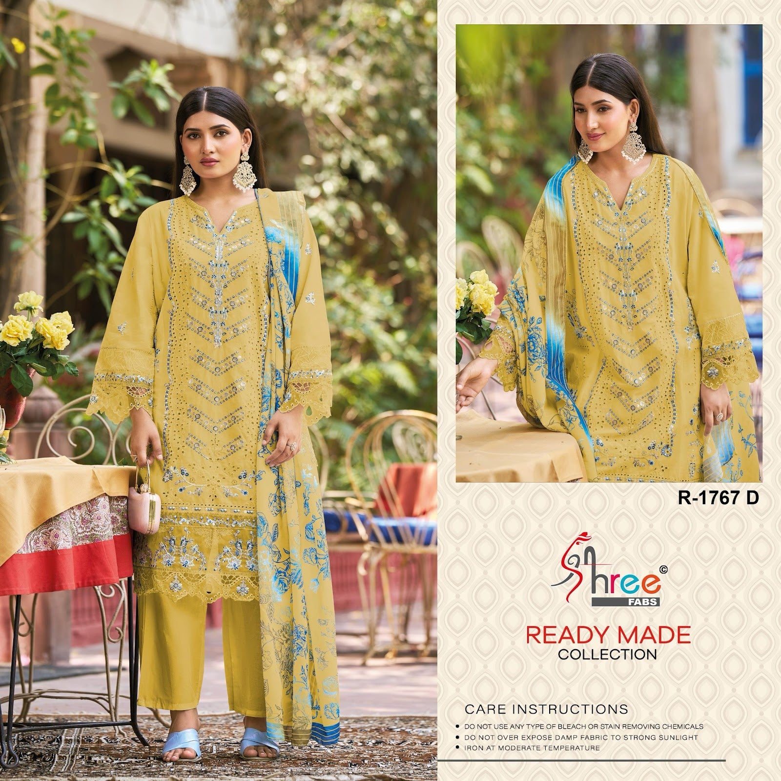 R 1767 Shree Fabs Cotton Pakistani Readymade Suits Wholesale